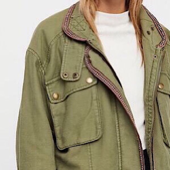 “NEW” Free People Flight Line Combat Jacket - Picture 2 of 6